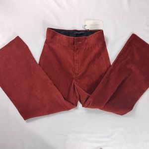 Zara Woman Rust Corduroy Pants. NWT